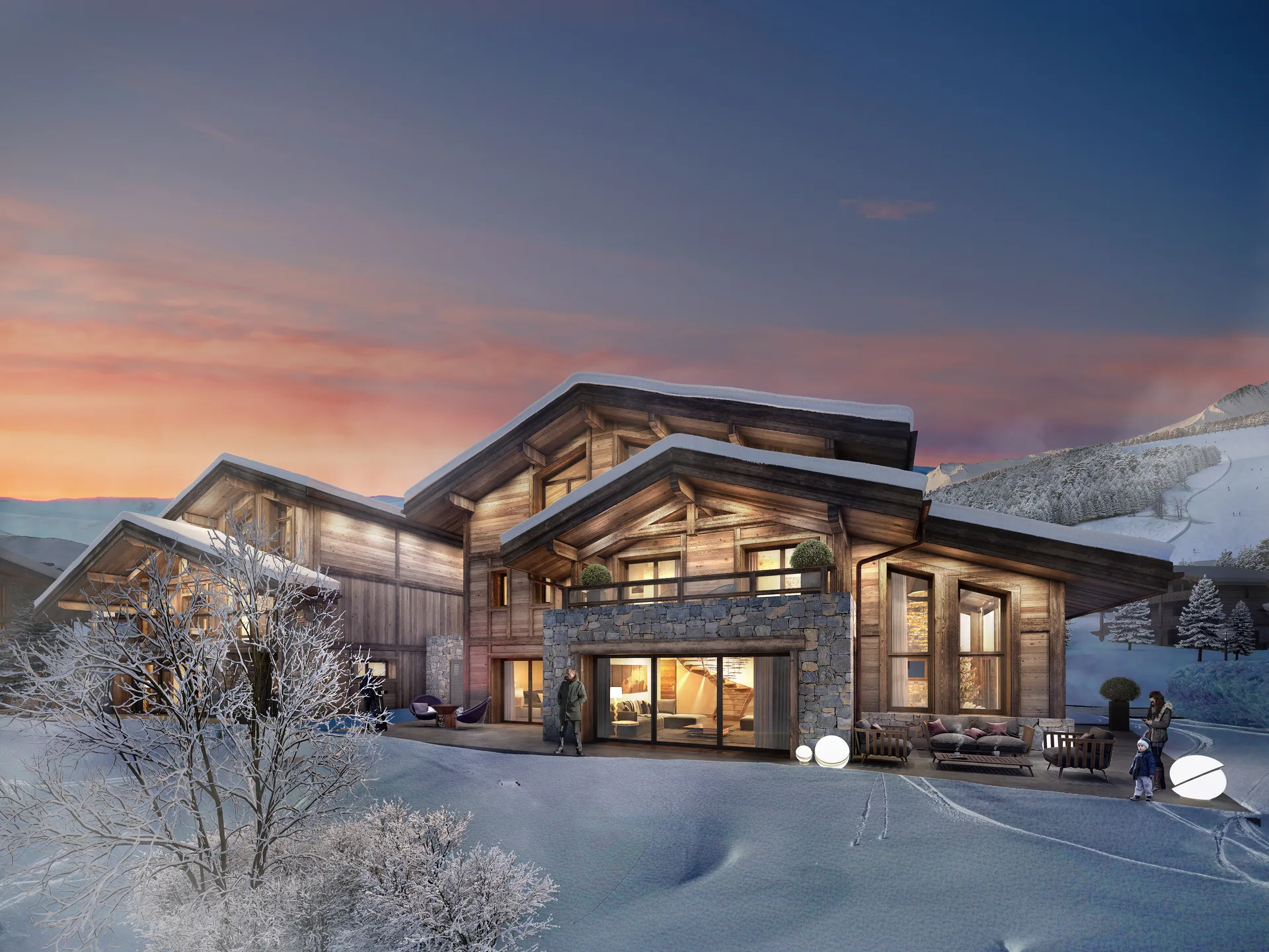 Black Chalets — new-build chalets in the La Turche sector of Les Gets