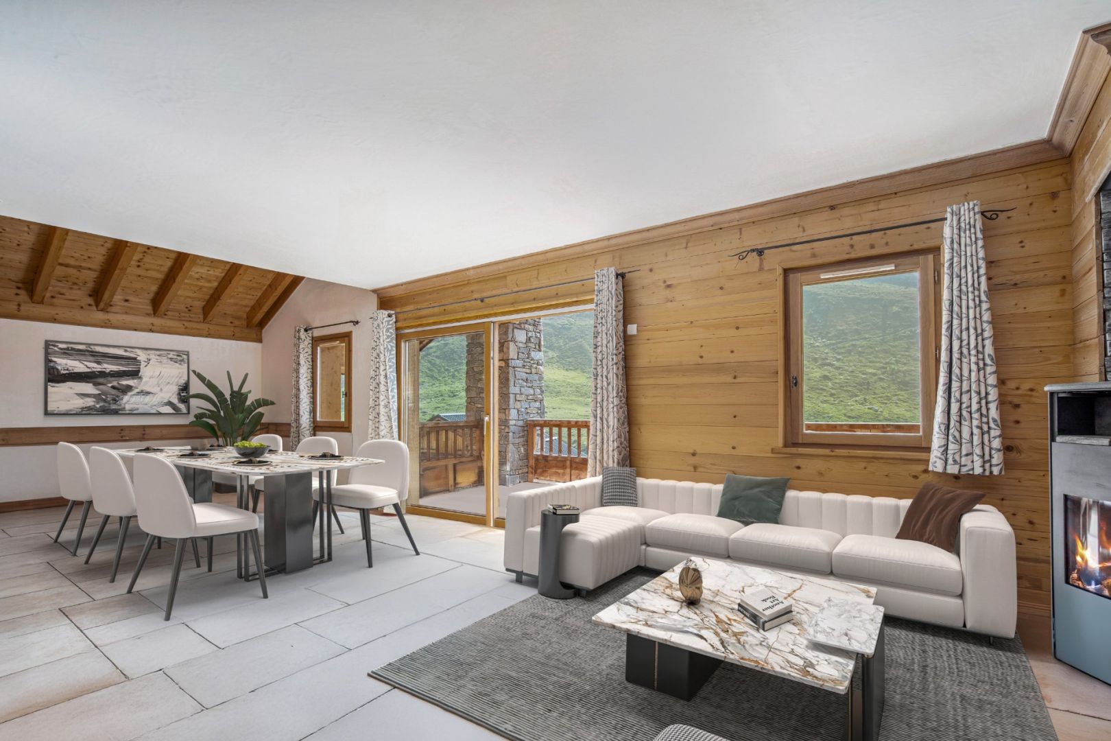 6-Bedroom Ski-In/Ski-Out Duplex — resale property in Les Menuires