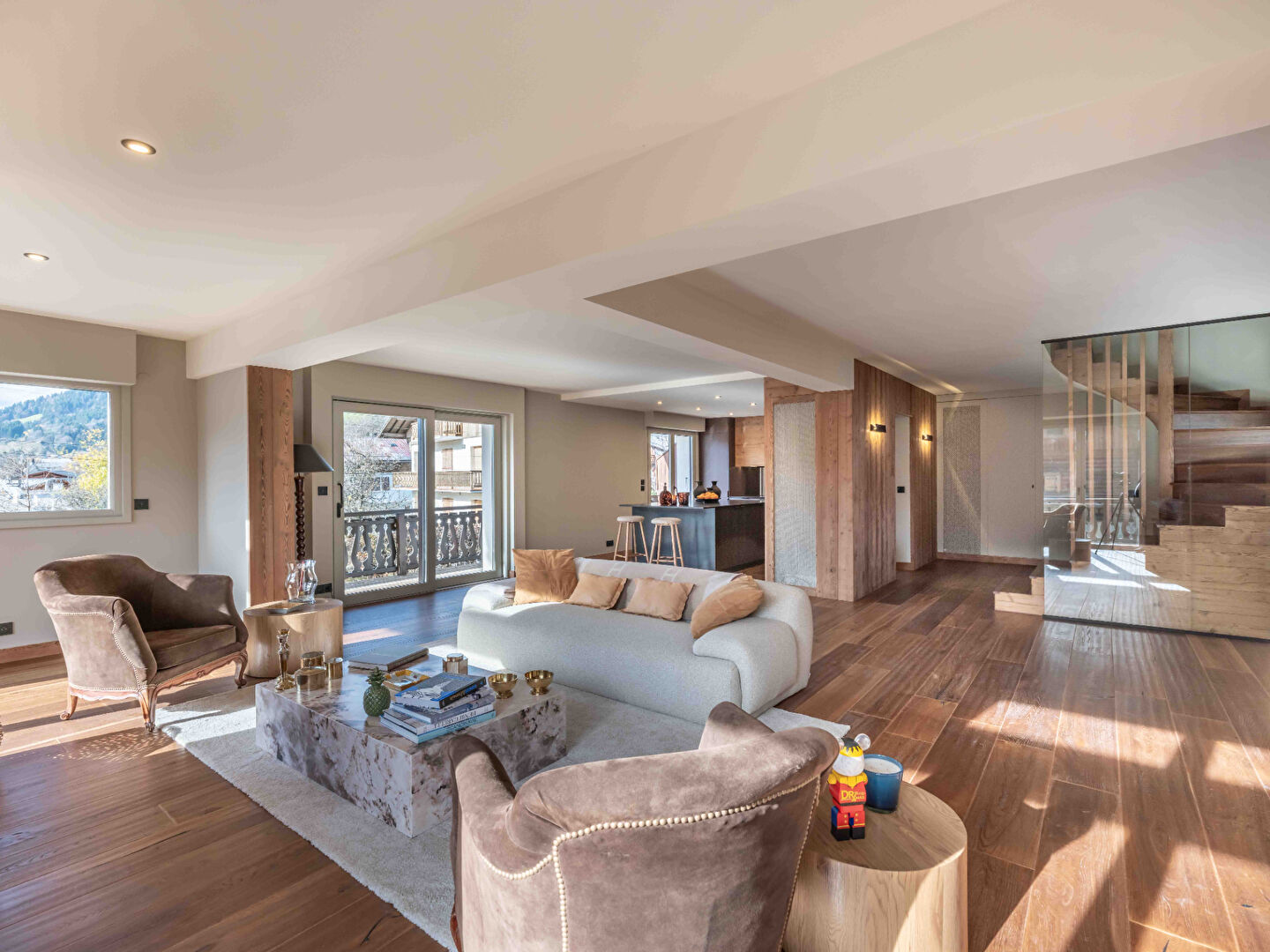 Renovated 4-Bedroom Semi-Detached Chalet — resale property in Megève