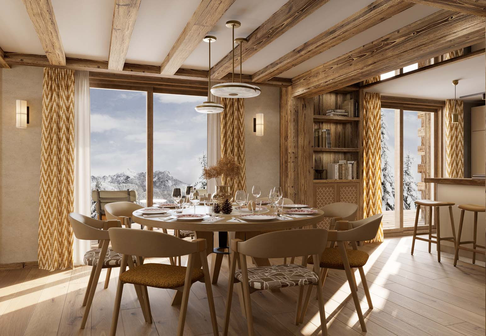 3-Bedroom Triplex with Sauna — resale property in Megève