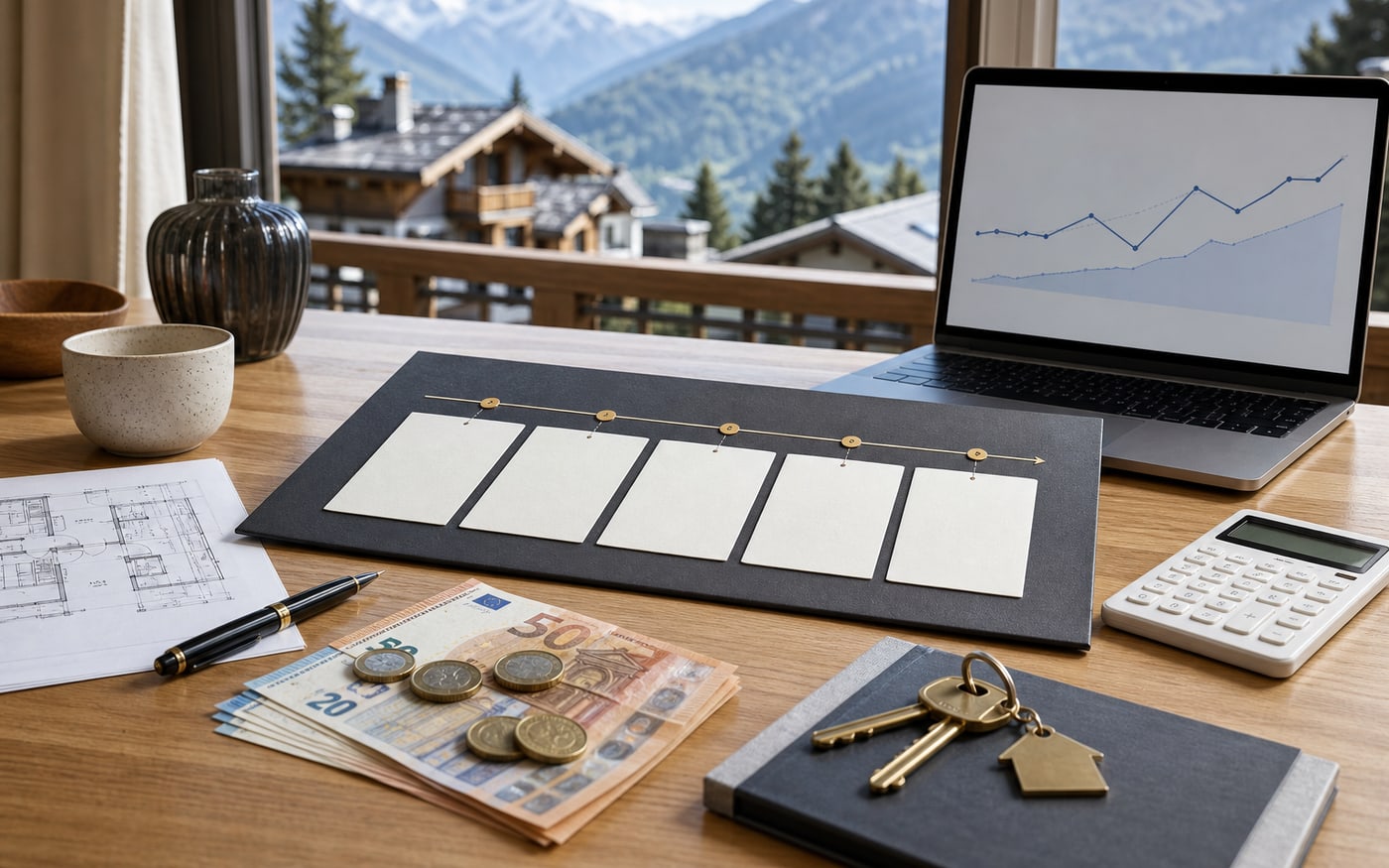 Staged VEFA payment planning and euro budget protection